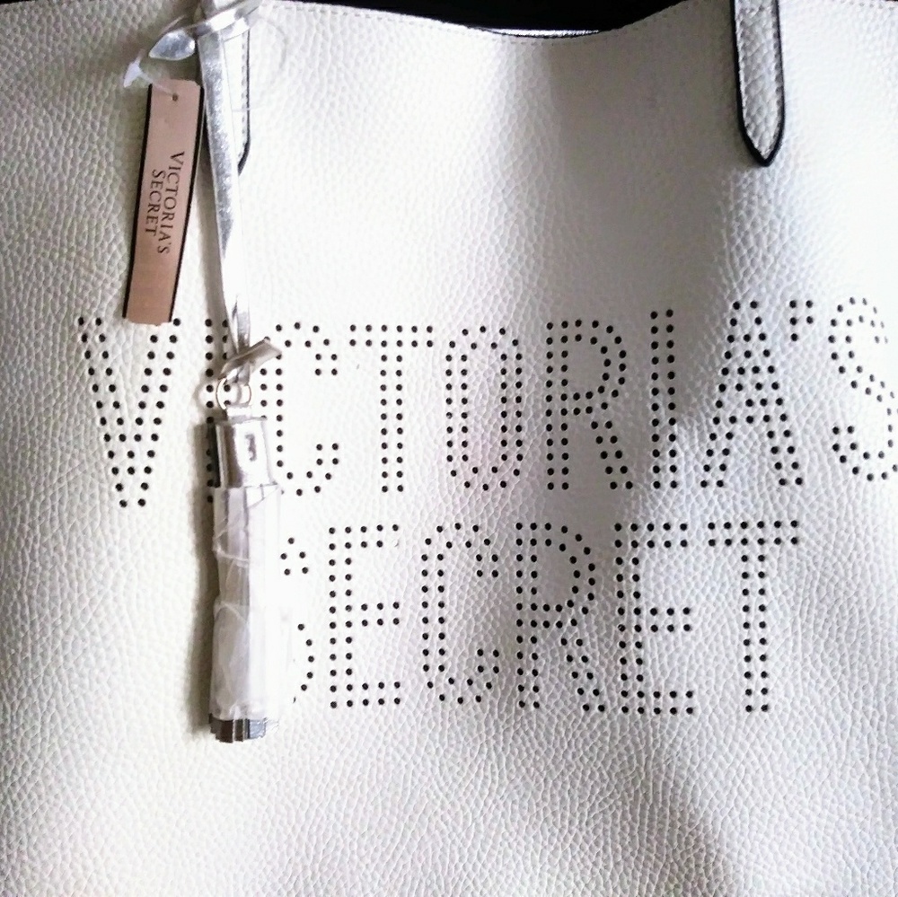 Victoria Secret White Large Tote Bag